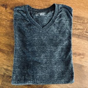 Public Opinion Heather Gray Mens V neck T-Shirt M